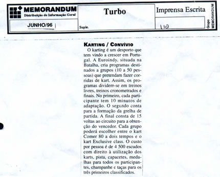 Imprensa escrita de 19961