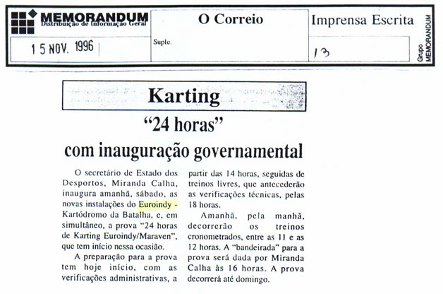 Imprensa escrita de 19963