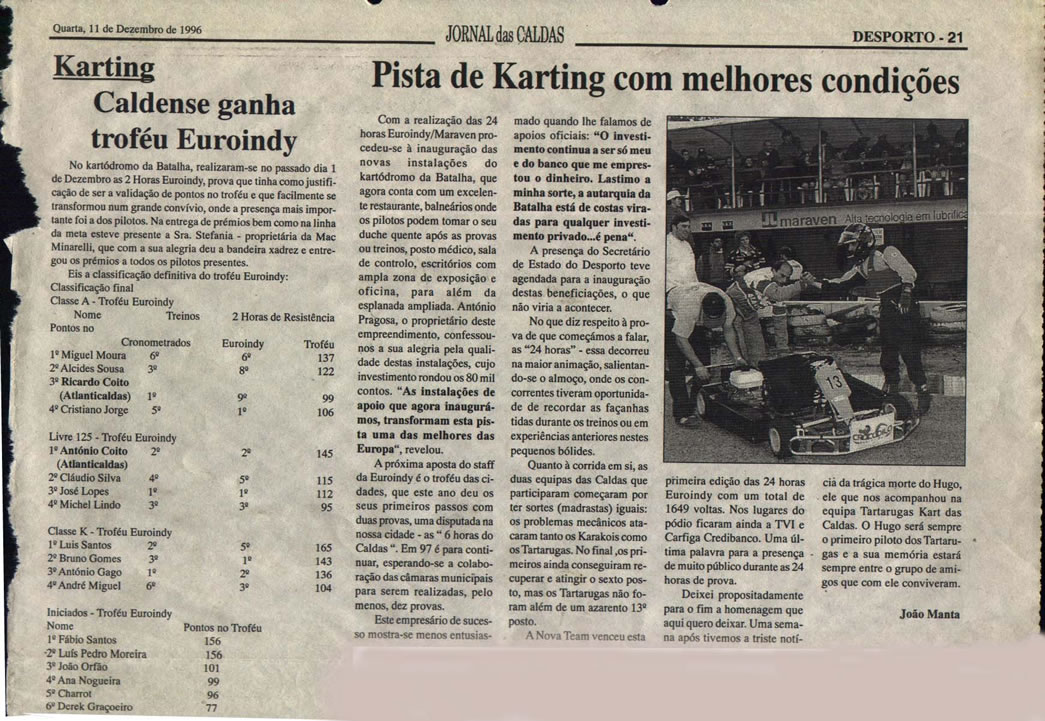 Imprensa escrita de 19966