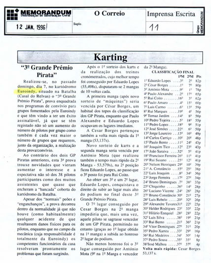 Imprensa escrita de 19969