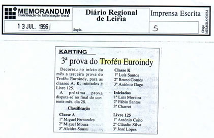 Imprensa escrita de 199610