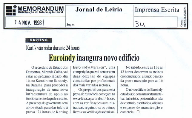 Imprensa escrita de 199613