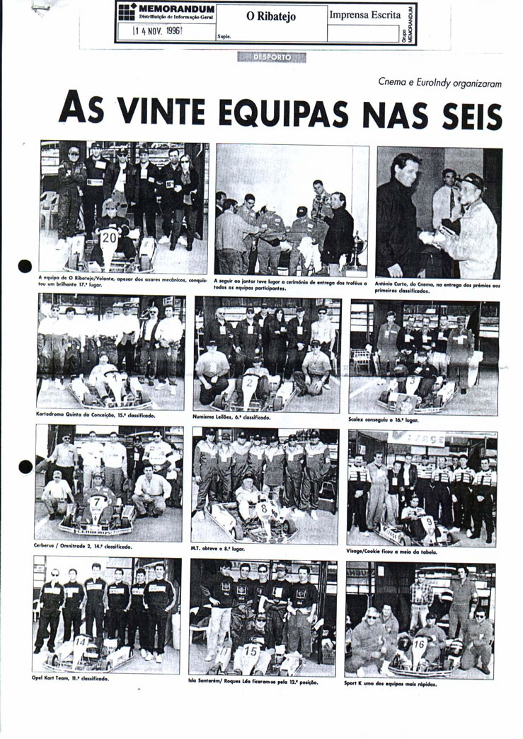 Imprensa escrita de 199628