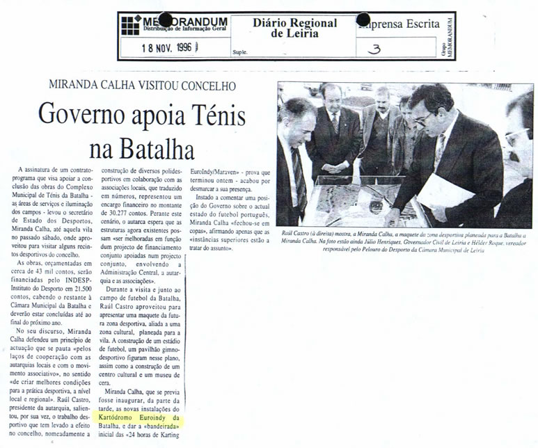 Imprensa escrita de 199633