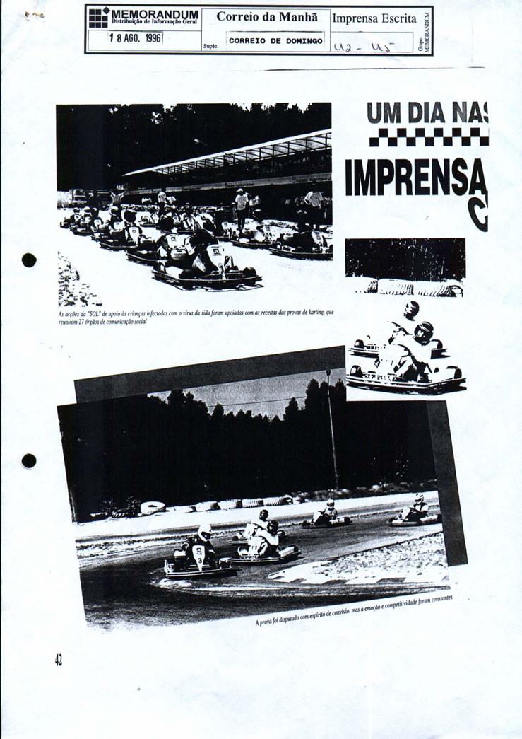 Imprensa escrita de 199636