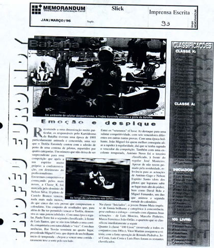 Imprensa escrita de 199637