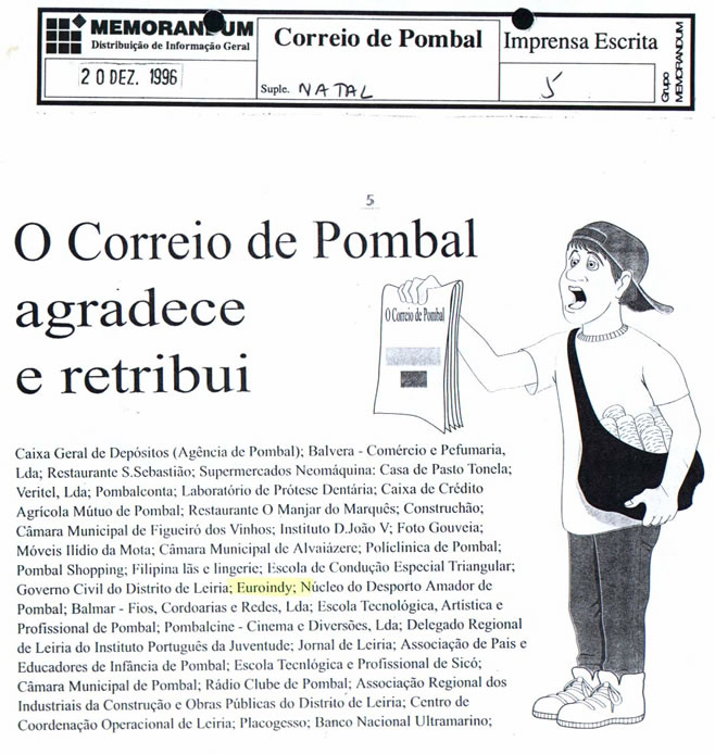 Imprensa escrita de 199638