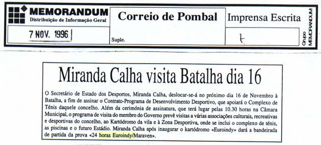 Imprensa escrita de 199644