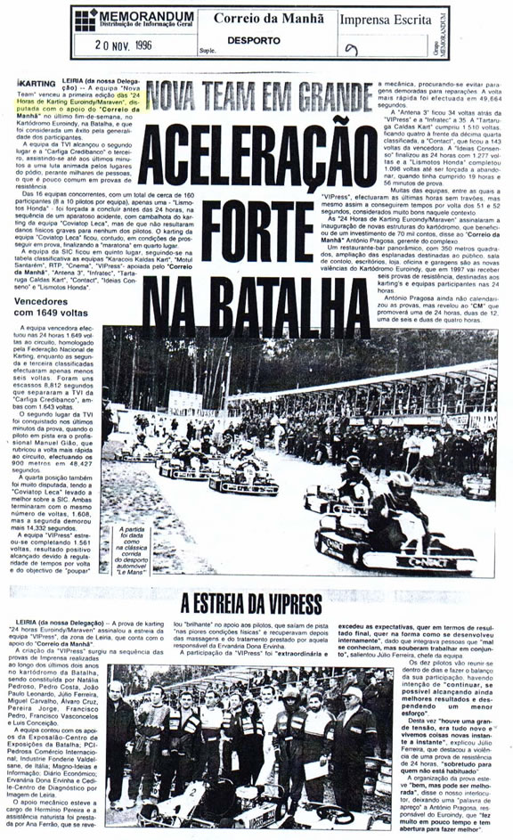 Imprensa escrita de 199645