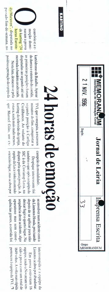 Imprensa escrita de 199647