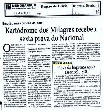 Imprensa escrita de 199658