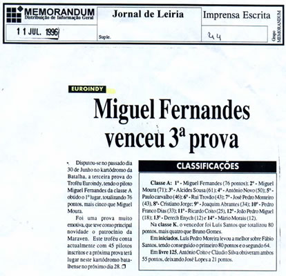 Imprensa escrita de 199664