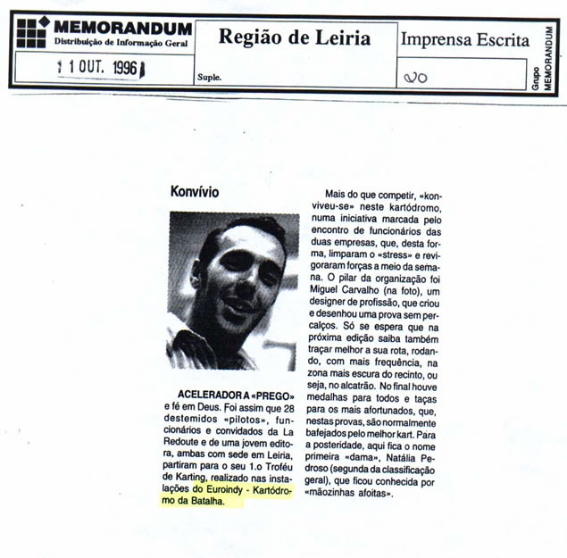 Imprensa escrita de 199665