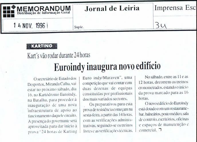 Imprensa escrita de 199666