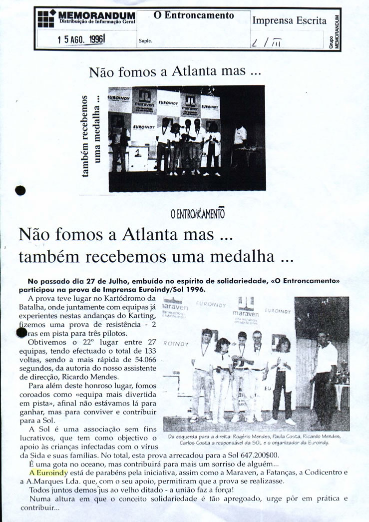 Imprensa escrita de 199667