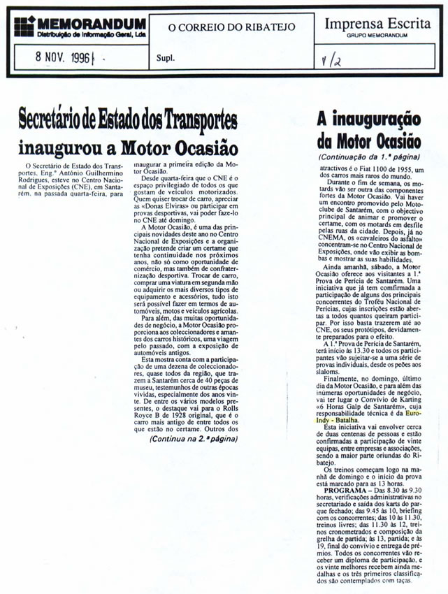 Imprensa escrita de 199675