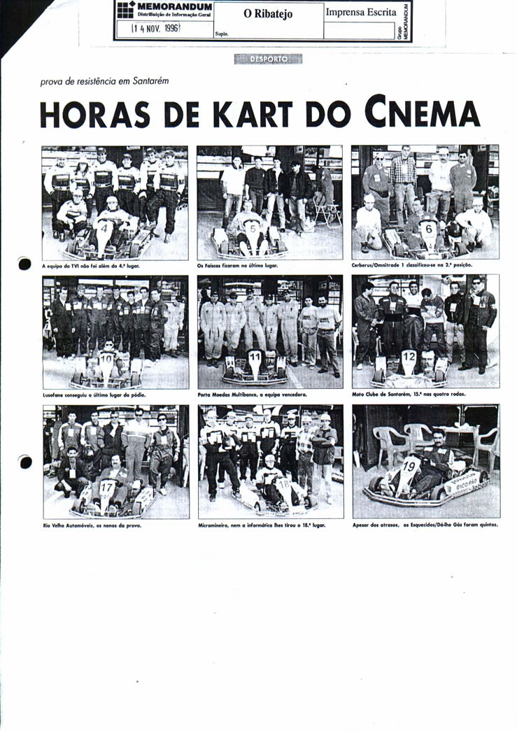 Imprensa escrita de 199684