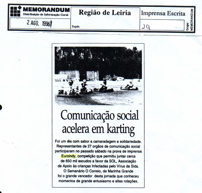 Imprensa escrita de 199693