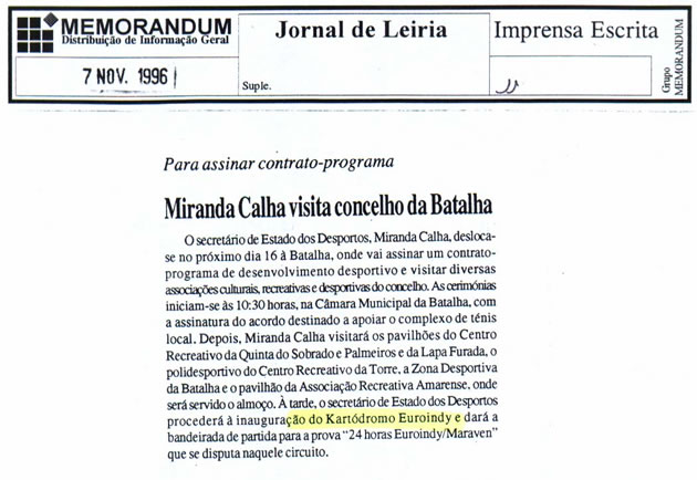 Imprensa escrita de 199698