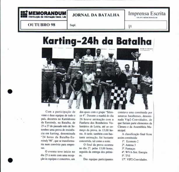 III Edição 24 Horas da Batalha 19982