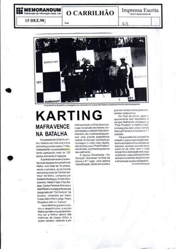 Imprensa escrita de 199810