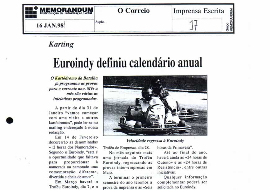 Imprensa escrita de 199819