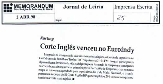 Imprensa escrita de 199823