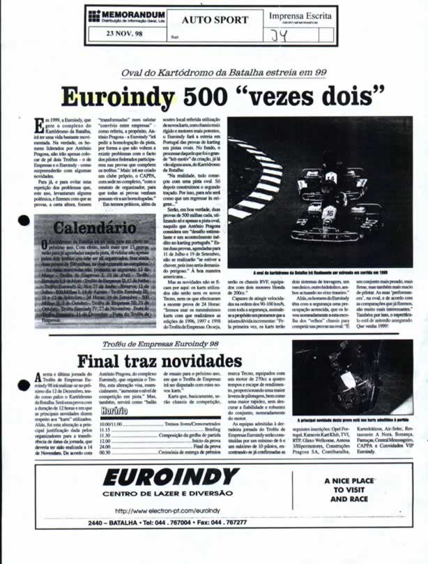 Imprensa escrita de 199829