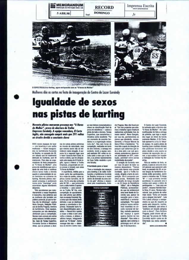 Imprensa escrita de 199851