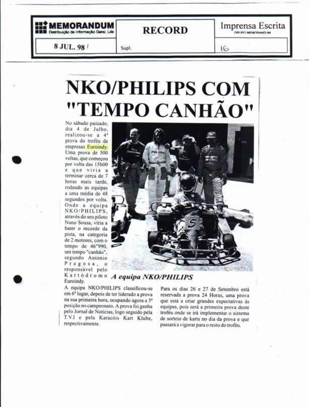 Imprensa escrita de 199857
