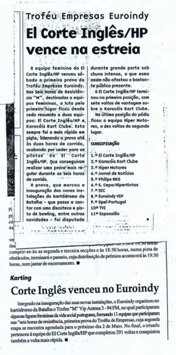 Imprensa escrita de 199861