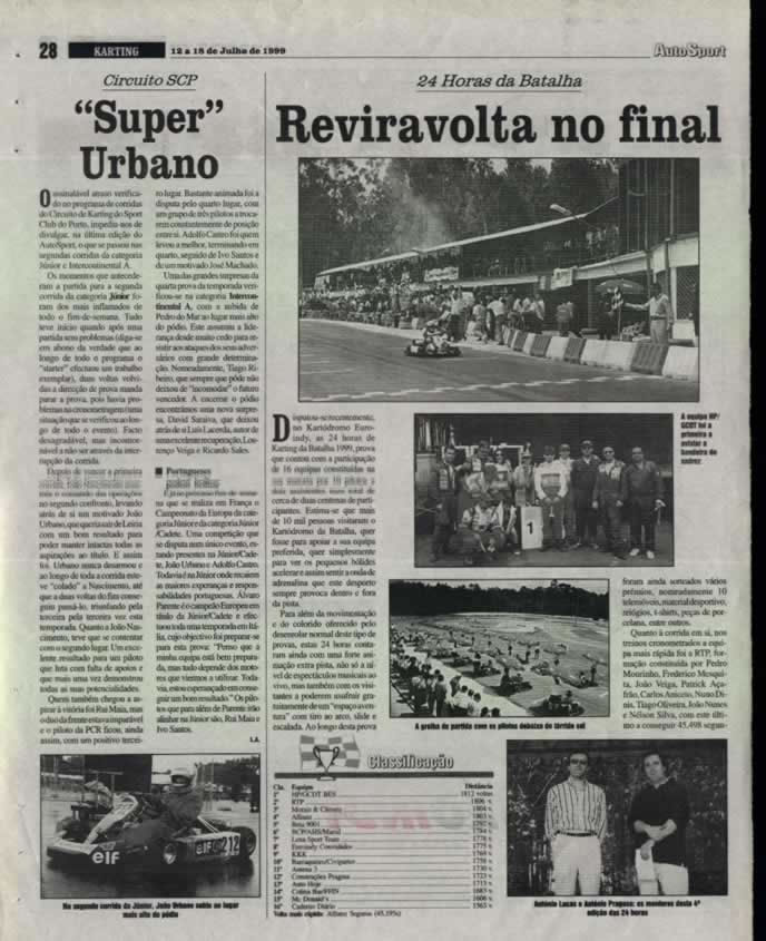Imprensa escrita de 199914