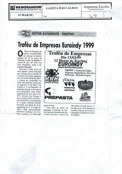 Imprensa escrita de 199922