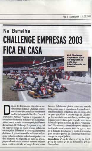 Imprensa escrita de 200311
