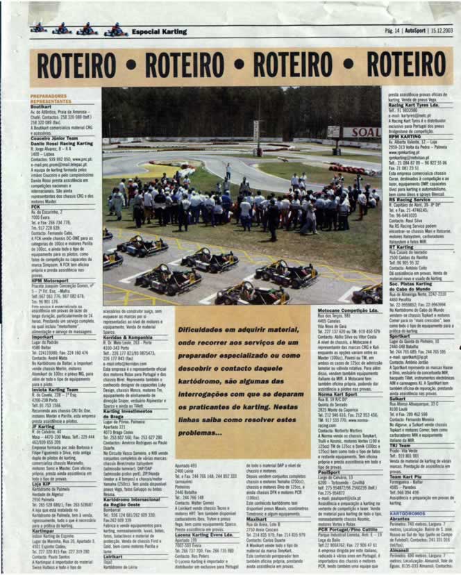 Imprensa escrita de 200314
