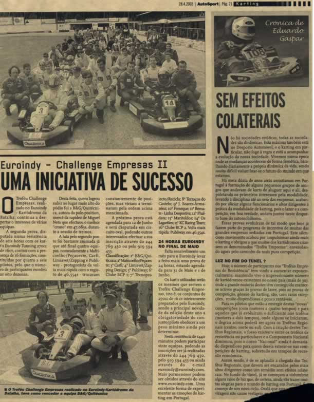 Imprensa escrita de 200322