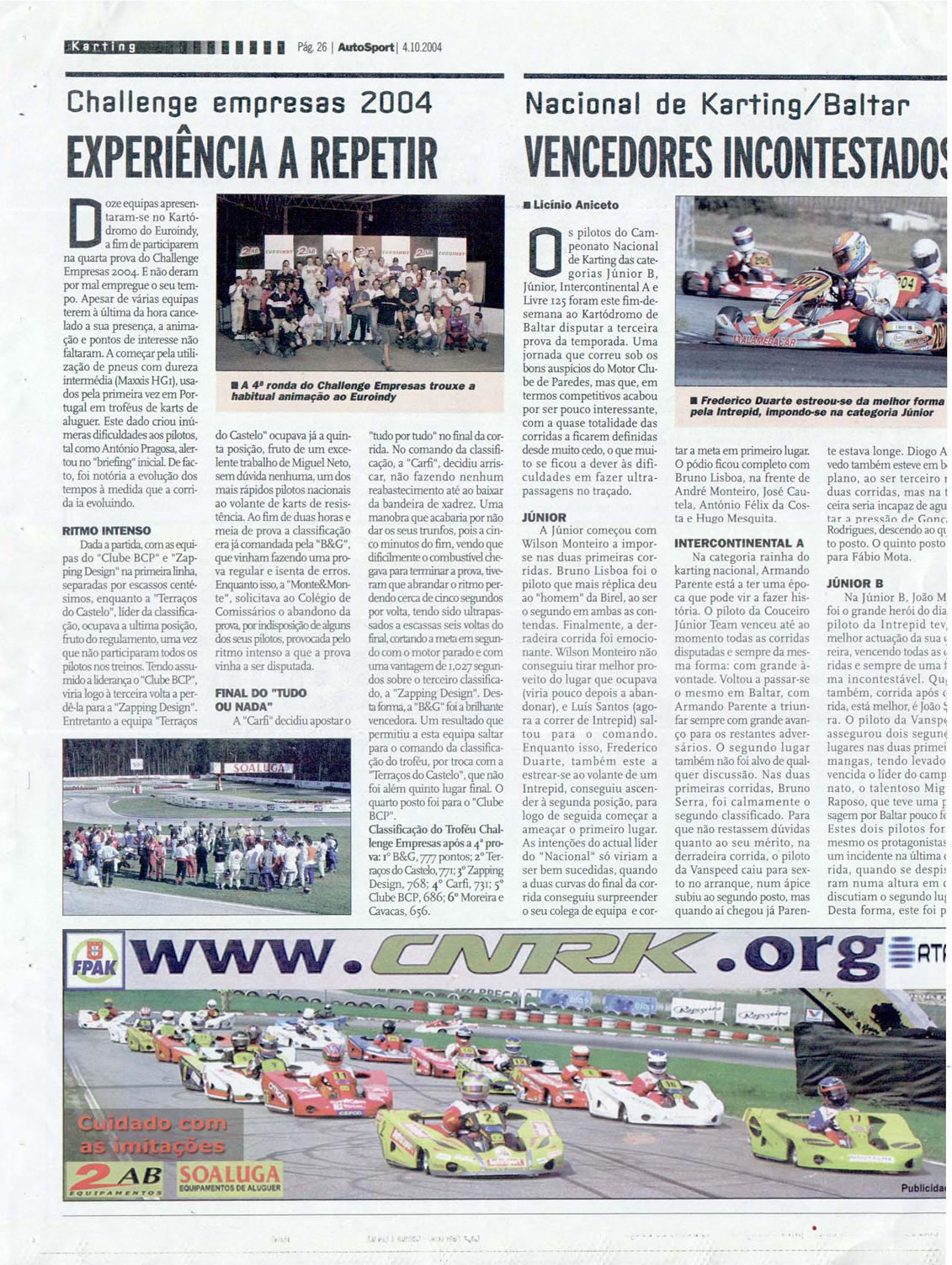 Imprensa escrita de 20043