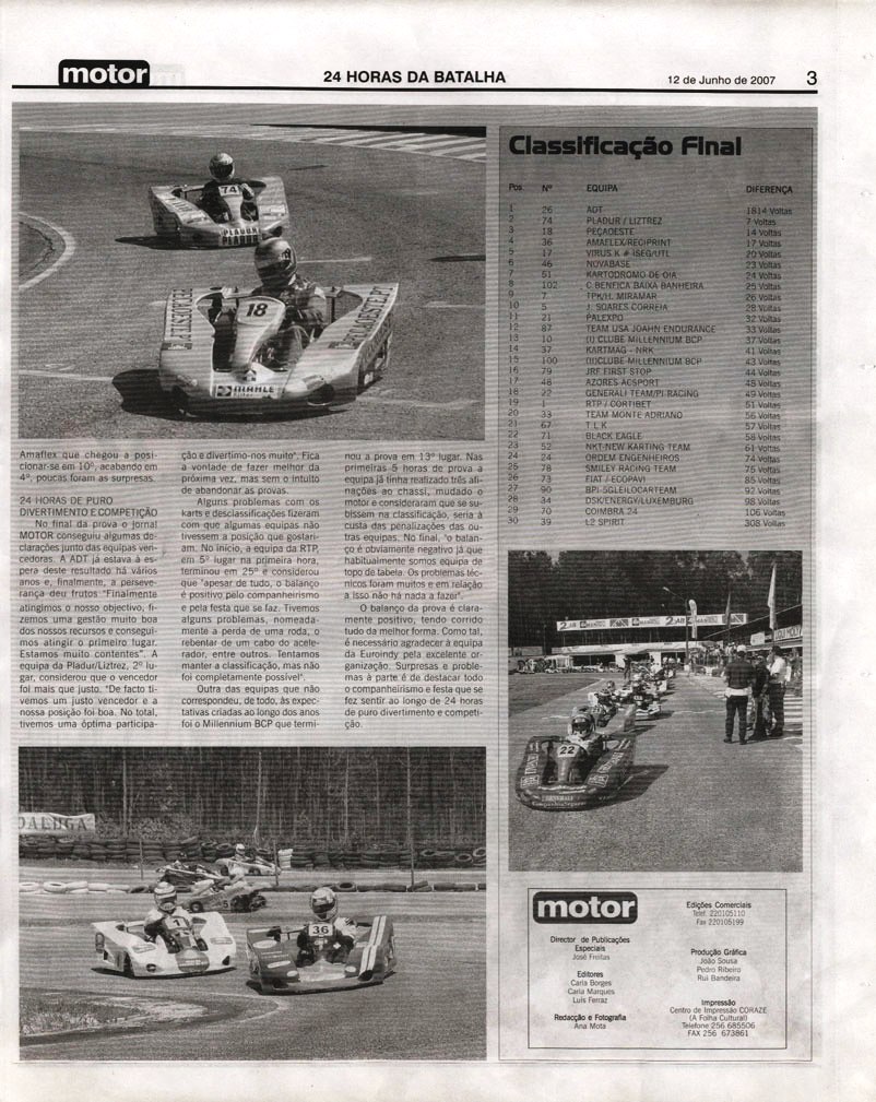 Imprensa escrita de 20073