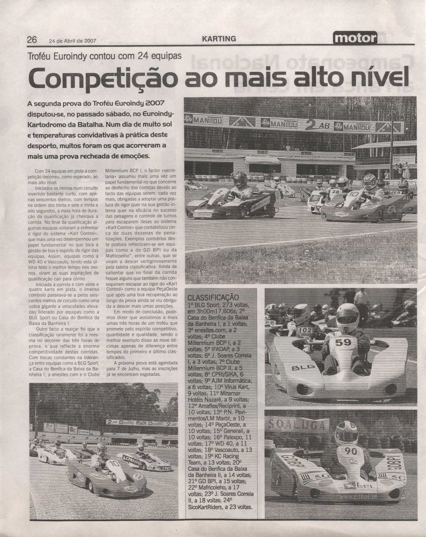 Imprensa escrita de 200723